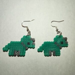 Triceratops Dinosaur Earrings
